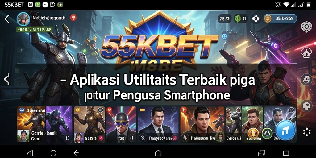 Tampilan antarmuka 55KBET yang intuitif dan mudah digunakan.