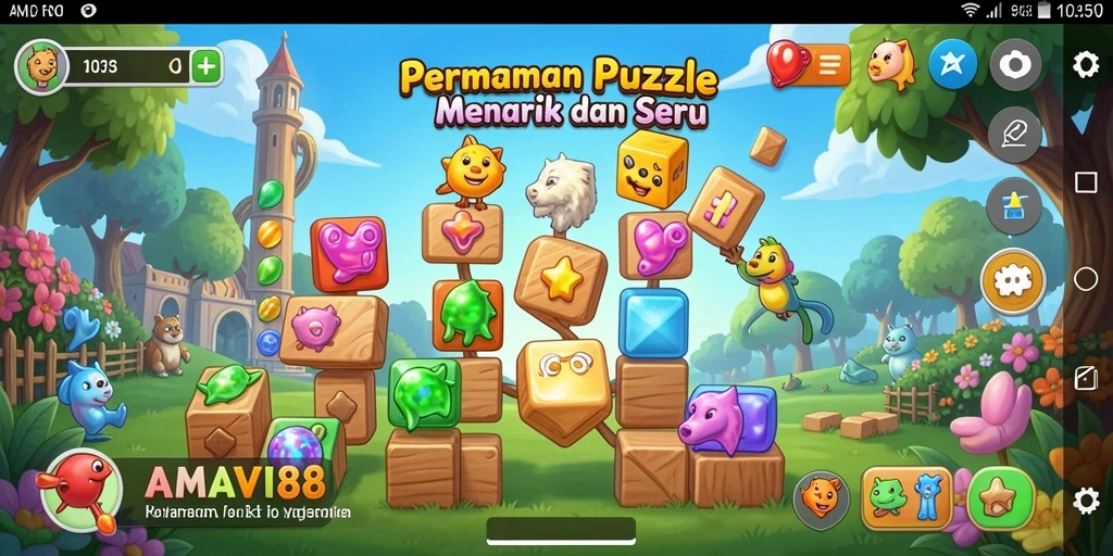 Tampilan gameplay AMAVI88 yang menarik dan penuh tantangan.