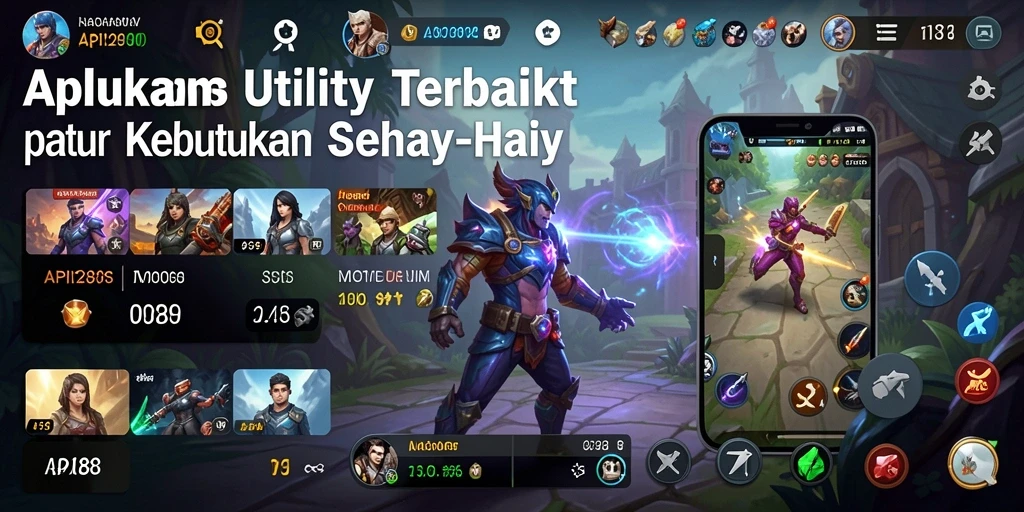 Tampilan utama API288 dengan fitur utility yang praktis.