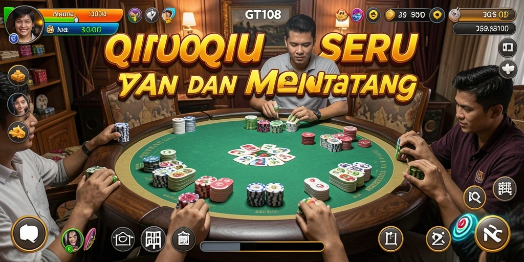Tampilan gameplay QiuQiu yang seru dan interaktif.