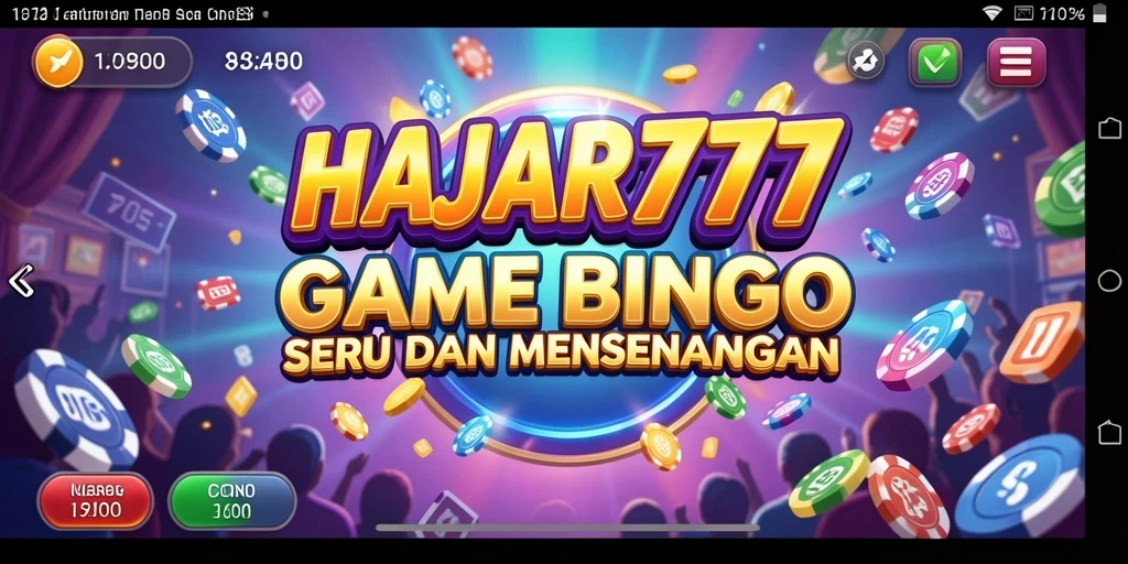 Tampilan gameplay Bingo di HAJAR777 yang menarik