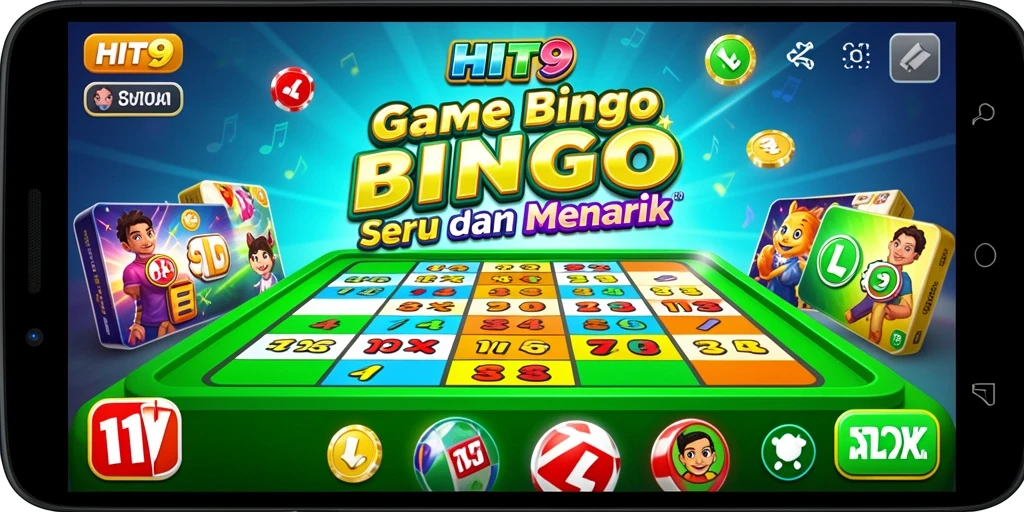 Tampilan screenshot HIT9 menampilkan keseruan gameplay Bingo yang memikat.