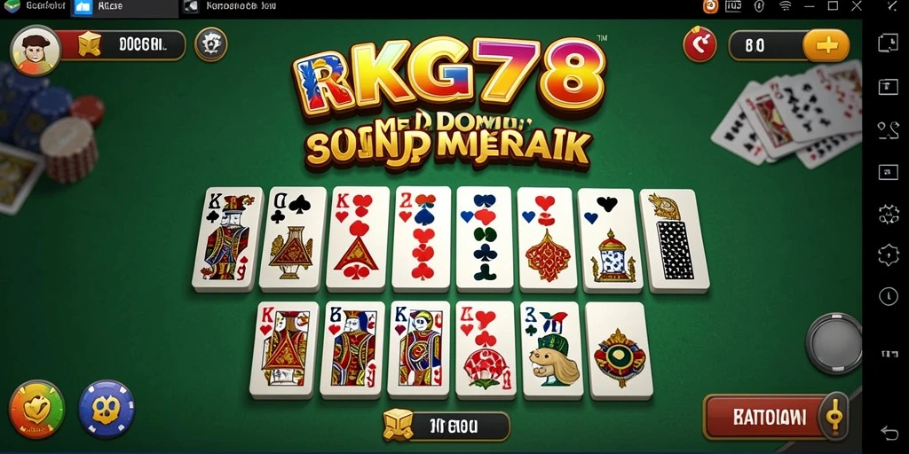 Screenshot yang menunjukkan gameplay seru dalam permainan Domino KG778.