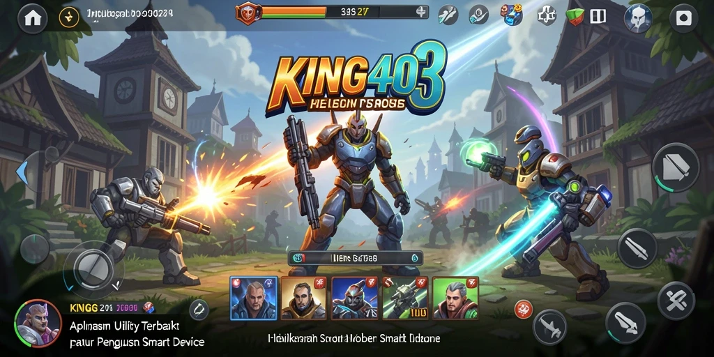 Screenshot KING403 menampilkan antarmuka aplikasinya yang sederhana dan fungsional.