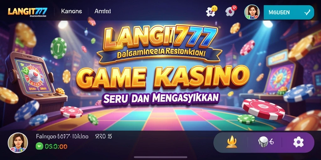 Screenshot LANGIT777 menampilkan gameplay Kasino yang seru dan menarik.