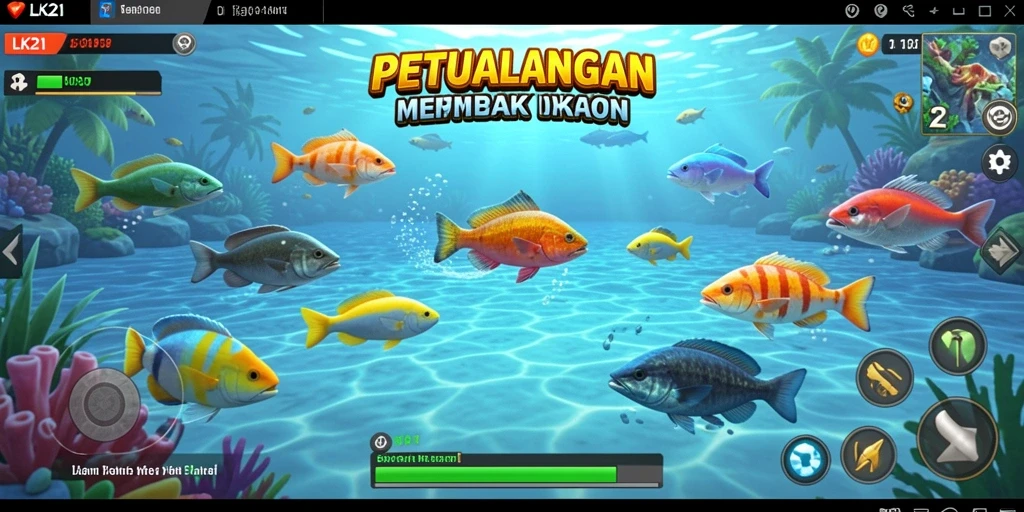 Tampilan menarik dari gameplay Tembak Ikan di LK21.