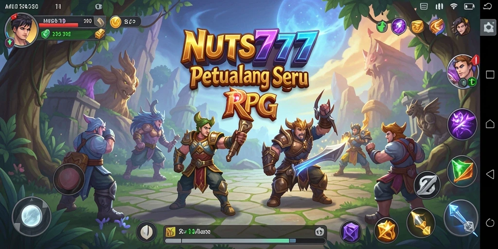Tampilan screenshot menunjukkan petualangan seru dalam gameplay RPG.