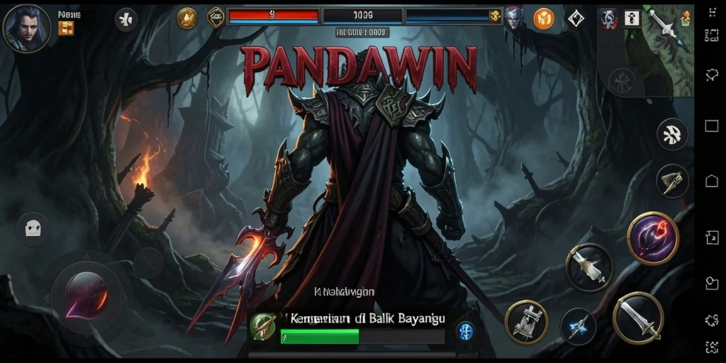 Tangkapan layar menampilkan momen menegangkan di PANDAWIN.