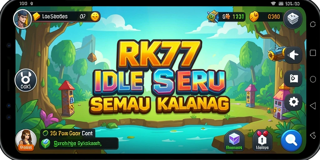 Screenshot gameplay RK77 yang menunjukkan karakter dalam aksi Idle.