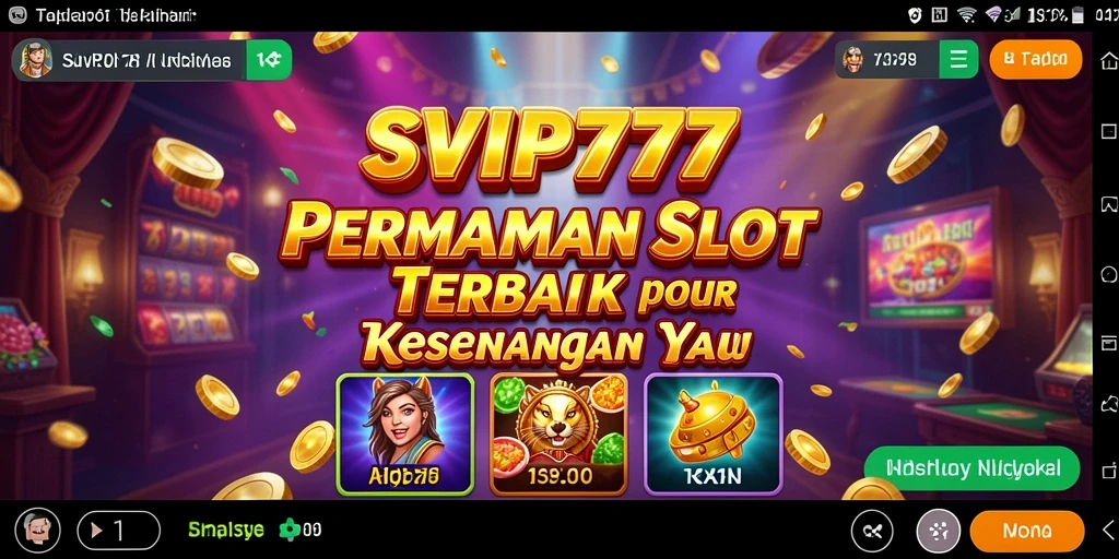 Tampilan menarik dari gameplay slot SVIP777 yang mengasyikkan.