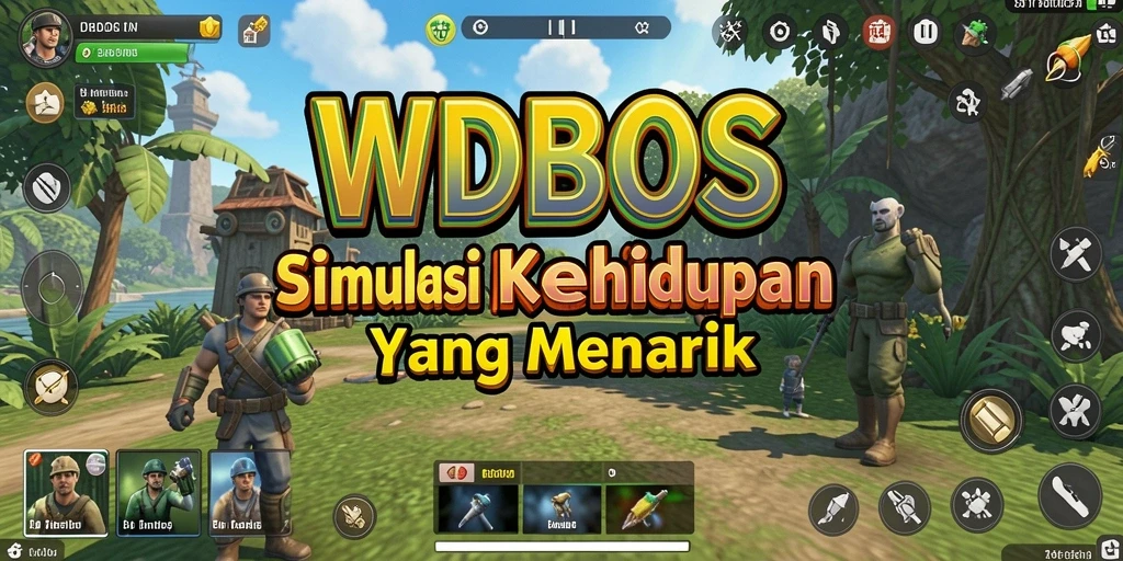 Tangkapan layar utama WDBOS menampilkan pengalaman simulasi yang mendalam dan interaktif.