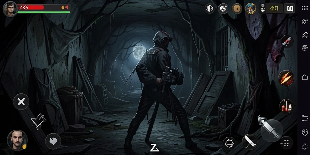 Tampak gameplay ZK6 yang mencekam dan penuh ketegangan.