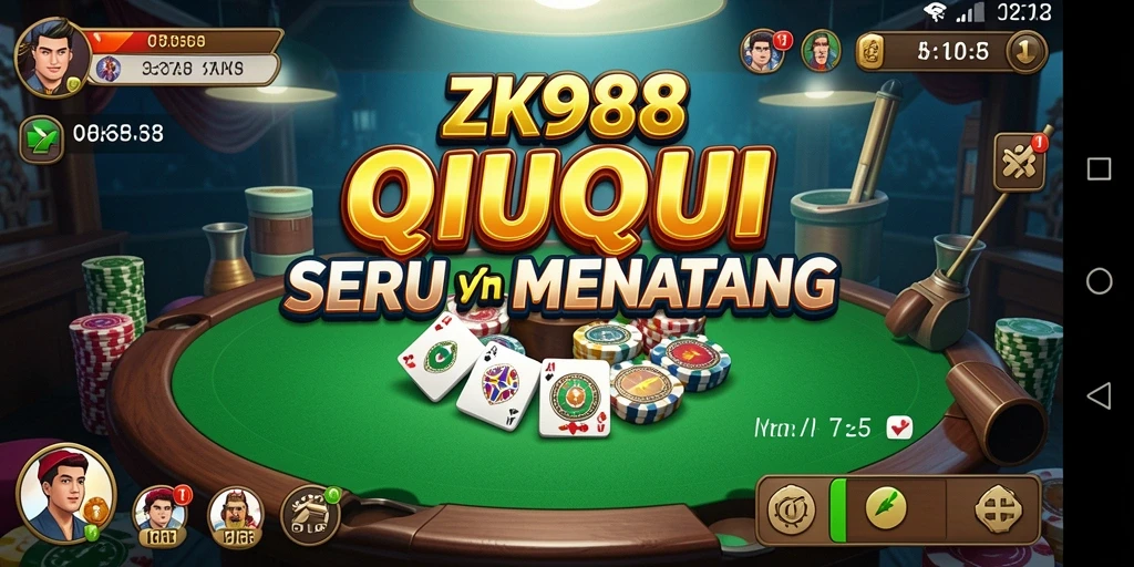 Tampilan grafis menarik dalam gameplay QiuQiu ZK988.